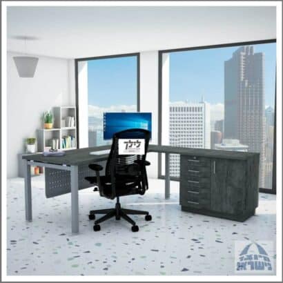 שולחן כתיבה-מחשב פינתי גדי 10 כולל שלוחה