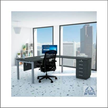 שולחן כתיבה-מחשב פינתי גדי 12 כולל שלוחה