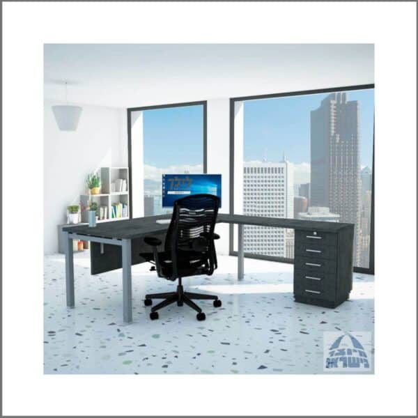 שולחן כתיבה-מחשב פינתי גדי 12 כולל שלוחה