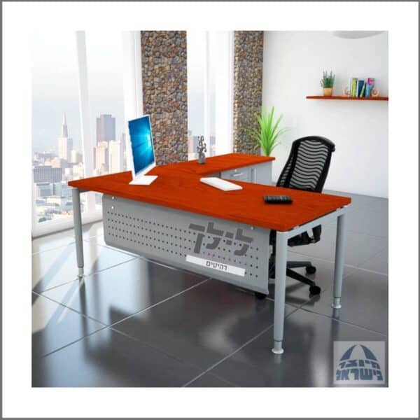 שולחן כתיבה-מחשב פינתי גדי 13 כולל שלוחה