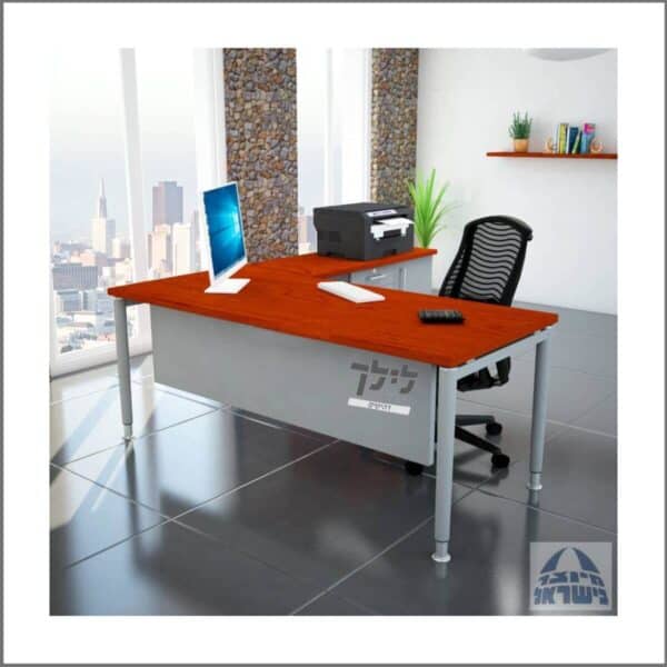שולחן כתיבה-מחשב פינתי גדי 14 כולל שלוחה