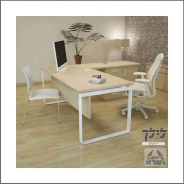 שולחן כתיבה-מחשב פינתי גדי 18 כולל שלוחה