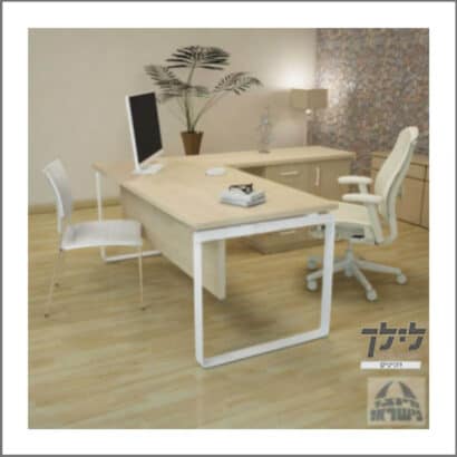 שולחן כתיבה-מחשב פינתי גדי 21 כולל שלוחה