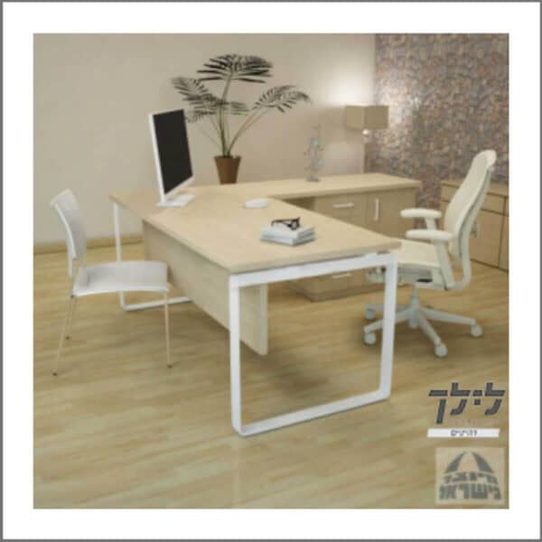 שולחן כתיבה-מחשב פינתי גדי 21 כולל שלוחה