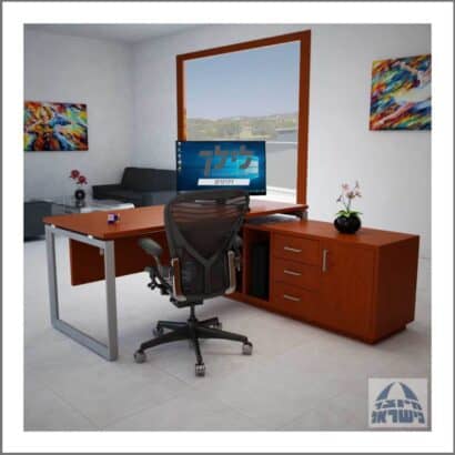 שולחן כתיבה-מחשב פינתי גדי 28 כולל שלוחה