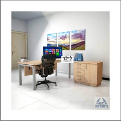 שולחן כתיבה-מחשב פינתי גדי 30 כולל שלוחה