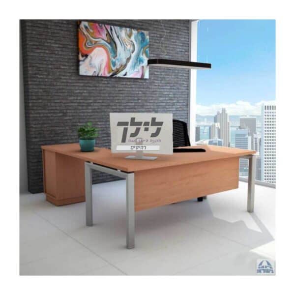 שולחן כתיבה-מחשב פינתי גדי 33 כולל שלוחה תמונה נוספת