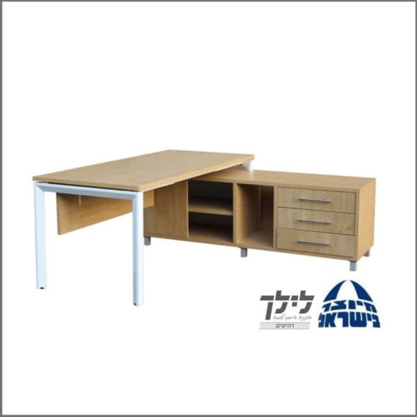 שולחן כתיבה-מחשב פינתי גדי 34 כולל שלוחה