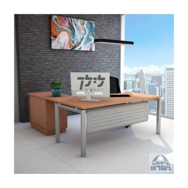 שולחן כתיבה-מחשב פינתי גדי 35 כולל שלוחה תמונה נוספת