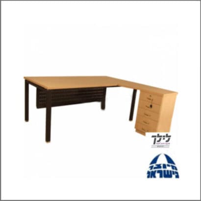 שולחן כתיבה-מחשב פינתי גדי 9 כולל שלוחה