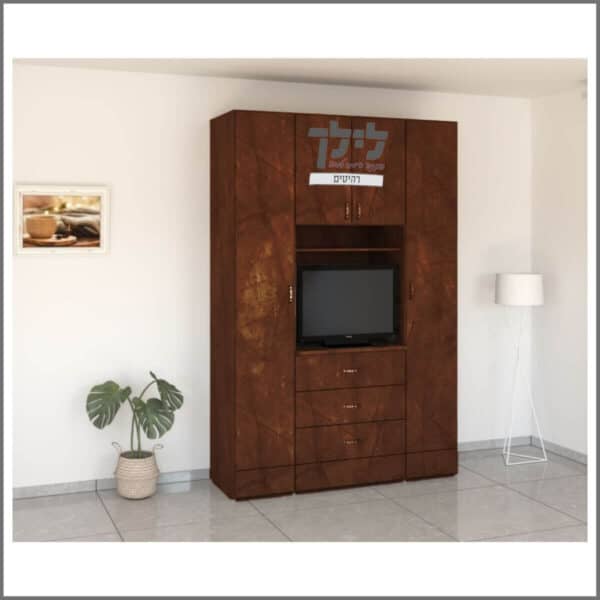 ארון 4 דלתות משולב טלוויזיה דגם 927 ג'בר תמונה 2