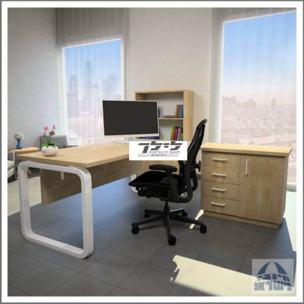 שולחן כתיבה-מחשב פינתי גדי 55 כולל שלוחה