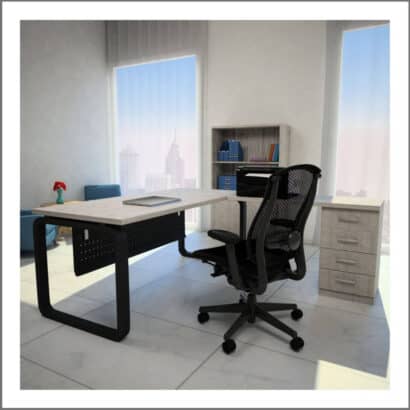 שולחן כתיבה-מחשב פינתי גדי 56 כולל שלוחה תמונה ראשית