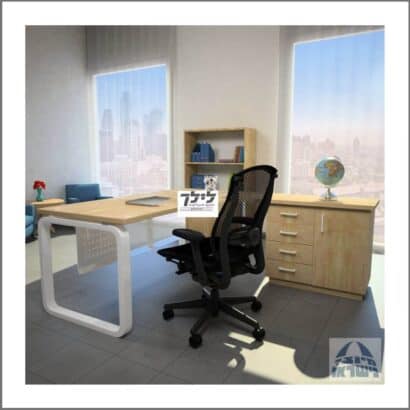 שולחן כתיבה-מחשב פינתי גדי 57 כולל שלוחה