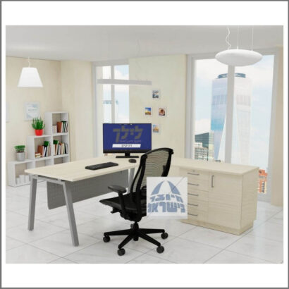 שולחן כתיבה-מחשב פינתי גדי 70 כולל שלוחה