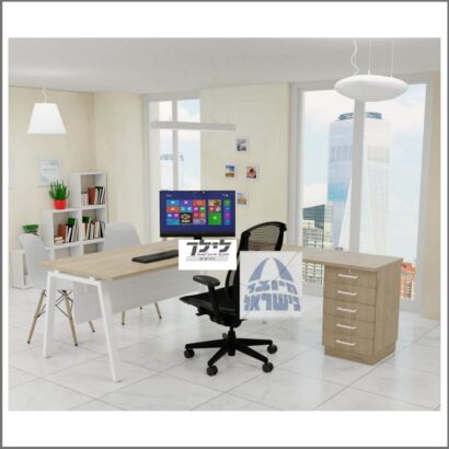 שולחן כתיבה-מחשב פינתי גדי 71 כולל שלוחה