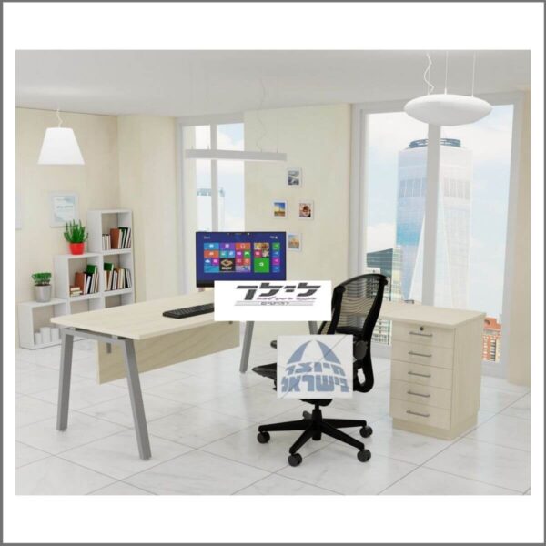 שולחן כתיבה-מחשב פינתי גדי 72 כולל שלוחה