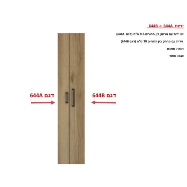 ידיות 644A 644B ר.א
